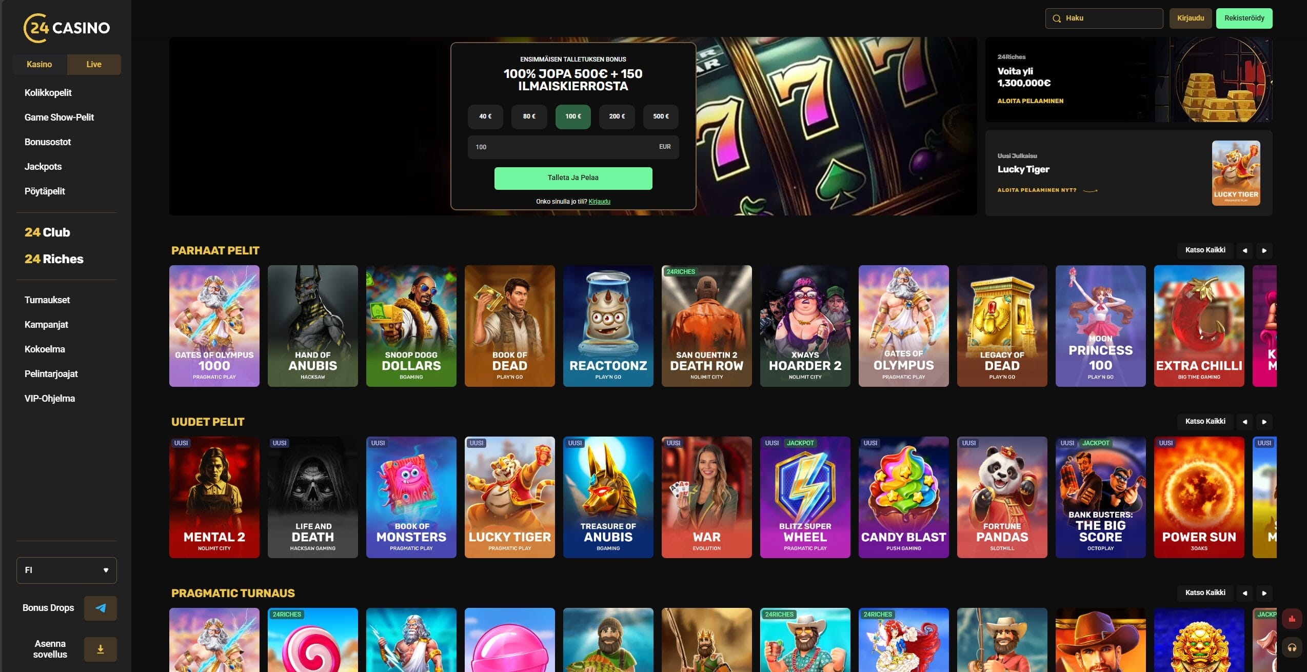 24 Casinon etusivu