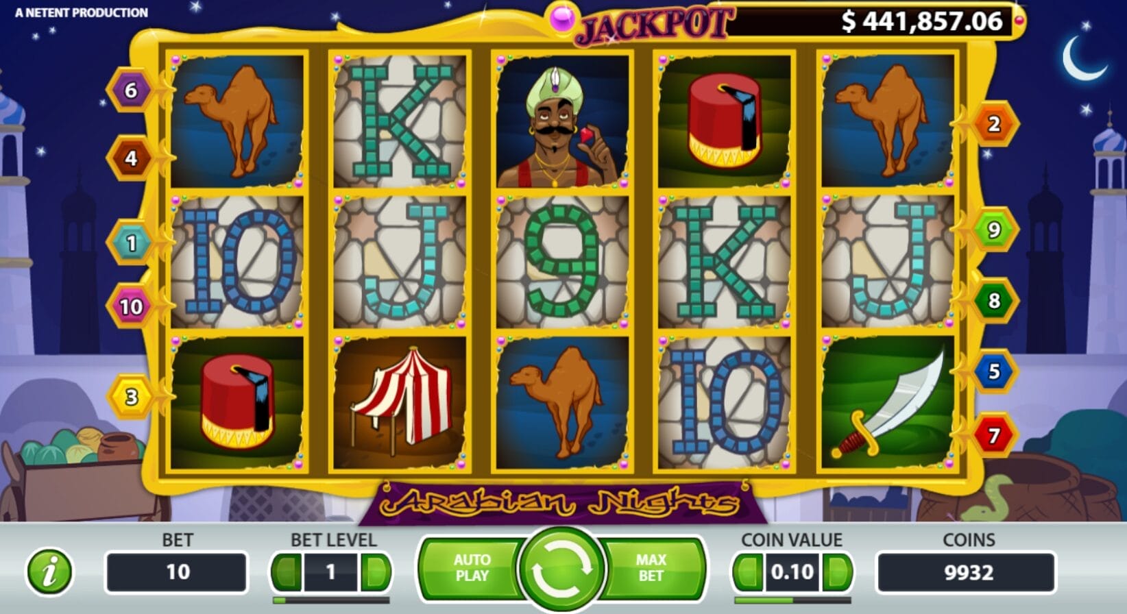 Arabian Nights: NetEnt jättipotti-peli