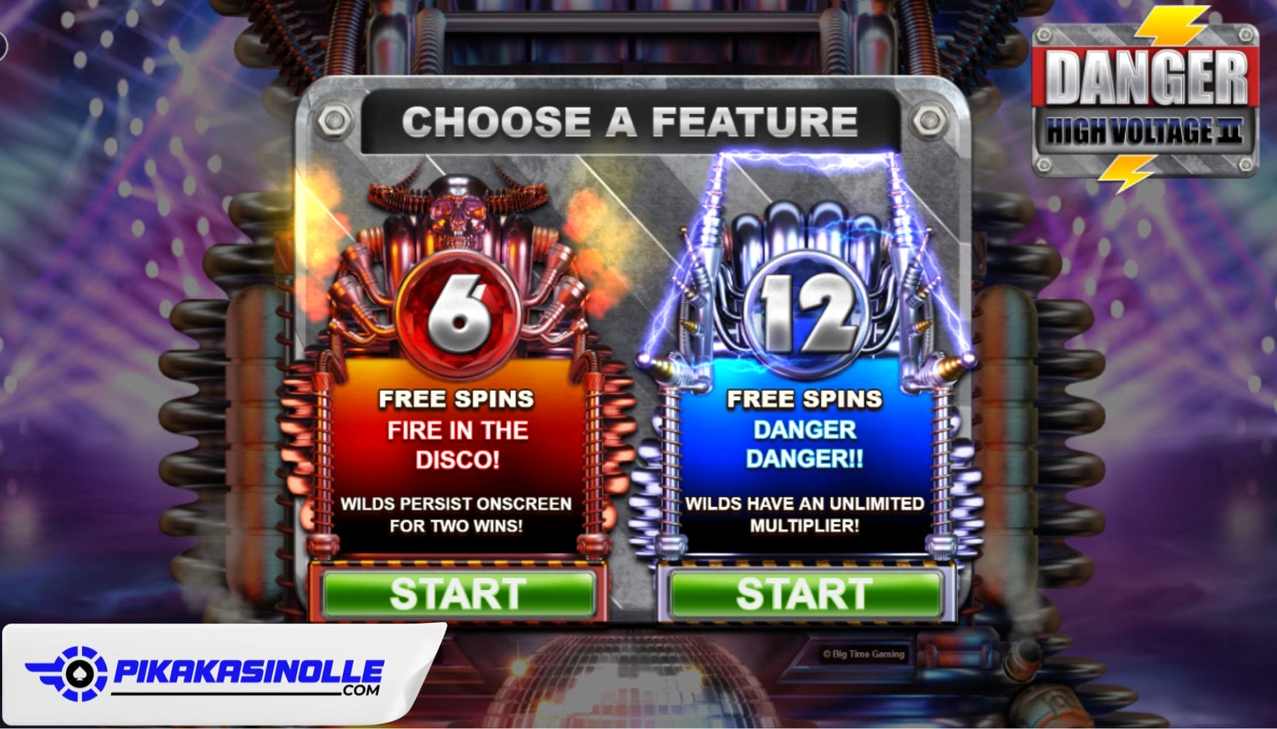 Danger High Voltage 2 kolikkopelin bonukset