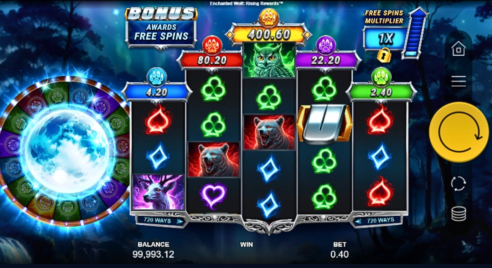 Enchanted Wolf Rising Rewards King Millions jättipottipeli