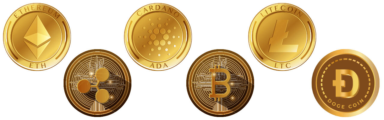 Erilaiset kryptovaluutat