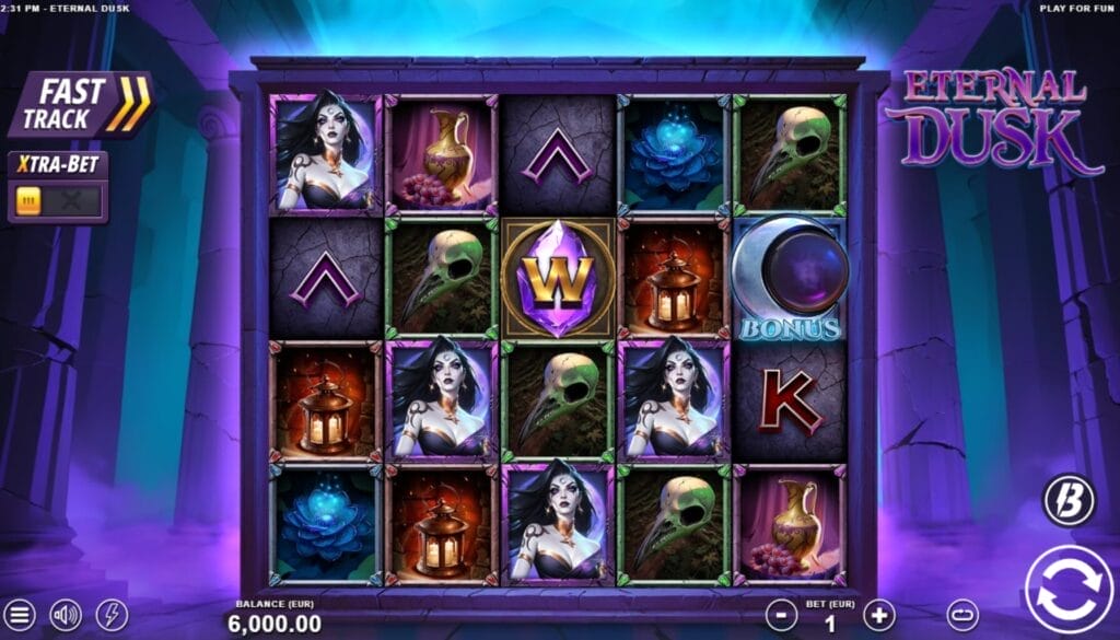 Synkkä fantasiamaailma ja taikasymboleita