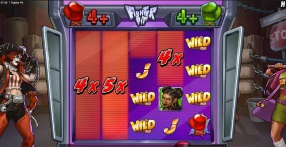 Fighter Pit Hacksaw Gaming -kolikkopelin ulkoasu