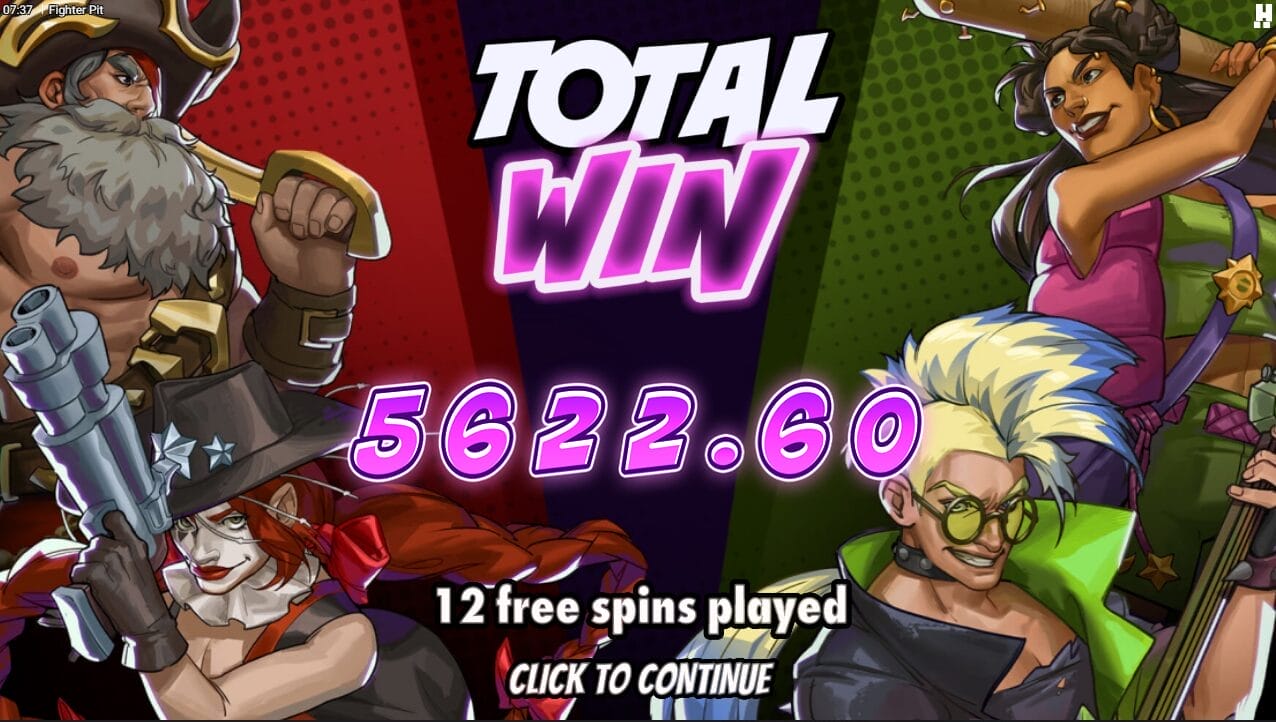 Fighter Pit Ultimate Showdown-bonuspelin tulos