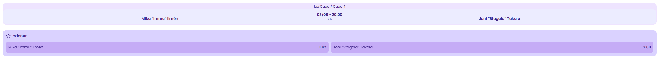 Immu vs Stagala kertoimet Wildz