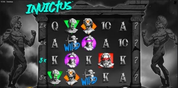 Invictus kolikkopelin ulkoasu