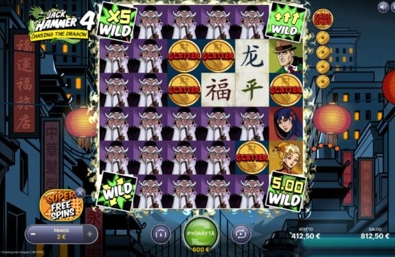Jack Hammer 4: Chasing the Dragon NetEnt kolikkopeli