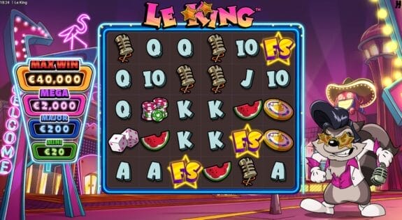 Le King Hacksaw Gaming kolikkopelin ulkoasu