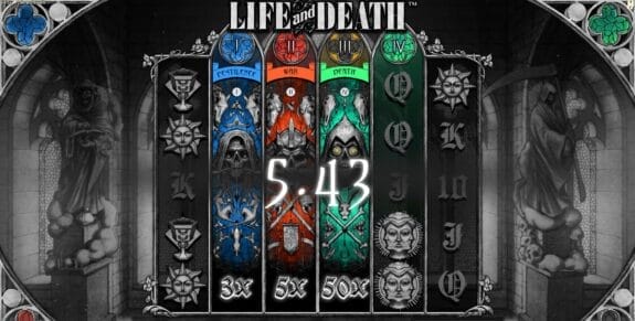 Life and Death Hacksaw Gaming kolikkopelin kuva
