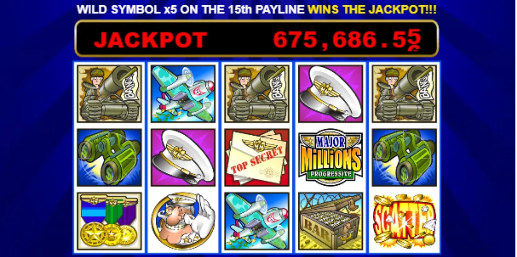 Major Millions Microgaming jackpot-peli