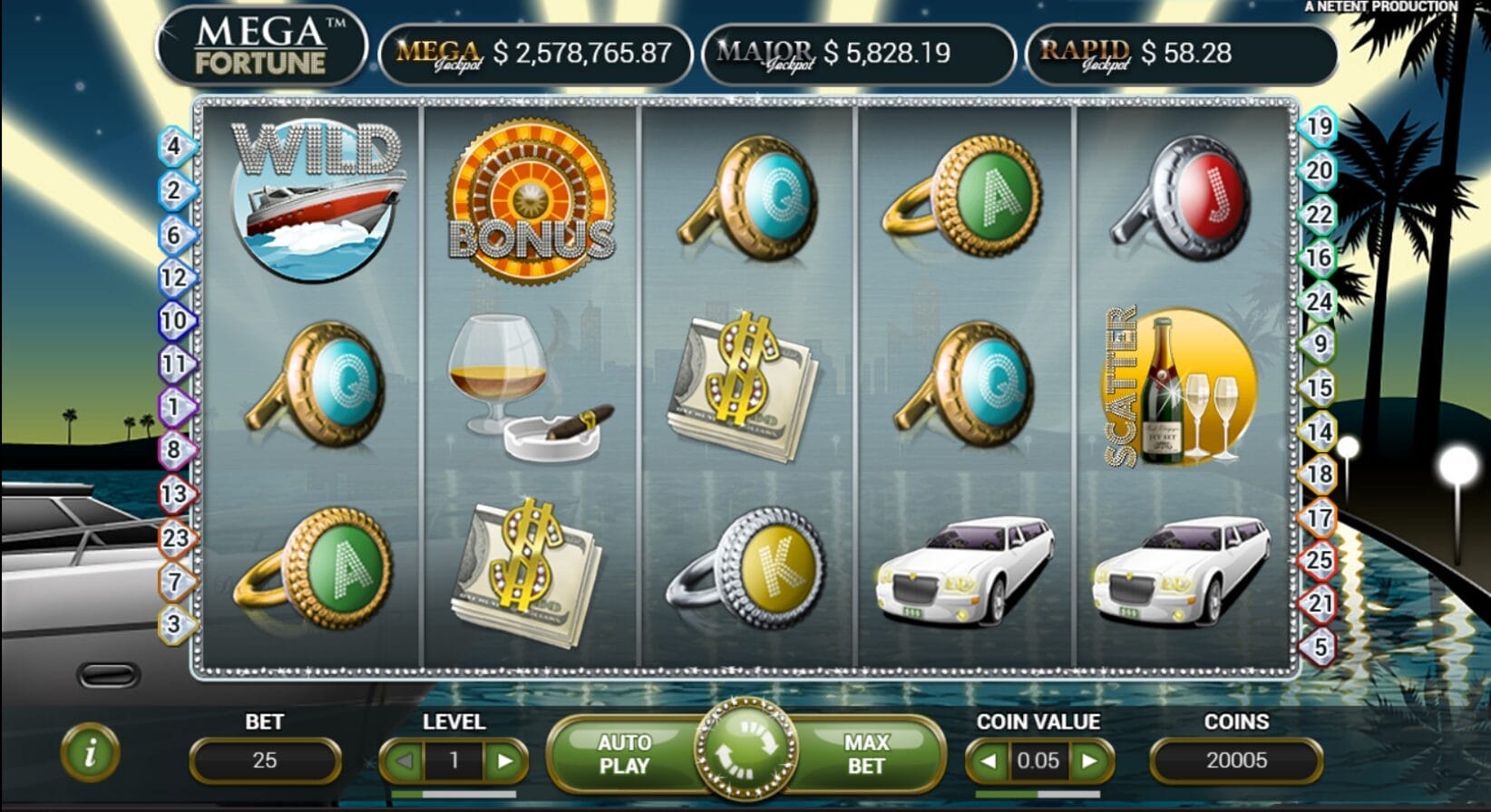 Mega Fortune: NetEnt jättipottipeli