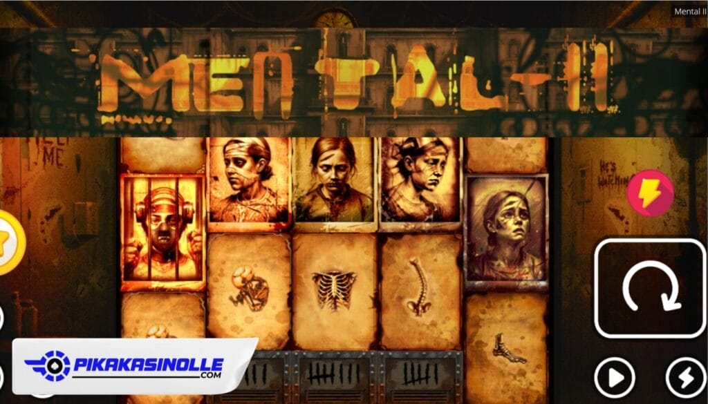 Mental 2 -kolikkopelin aloitusnäkymä