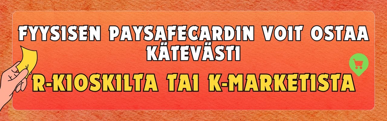 Paysafecard fyysinen kortti r-kioski k-market