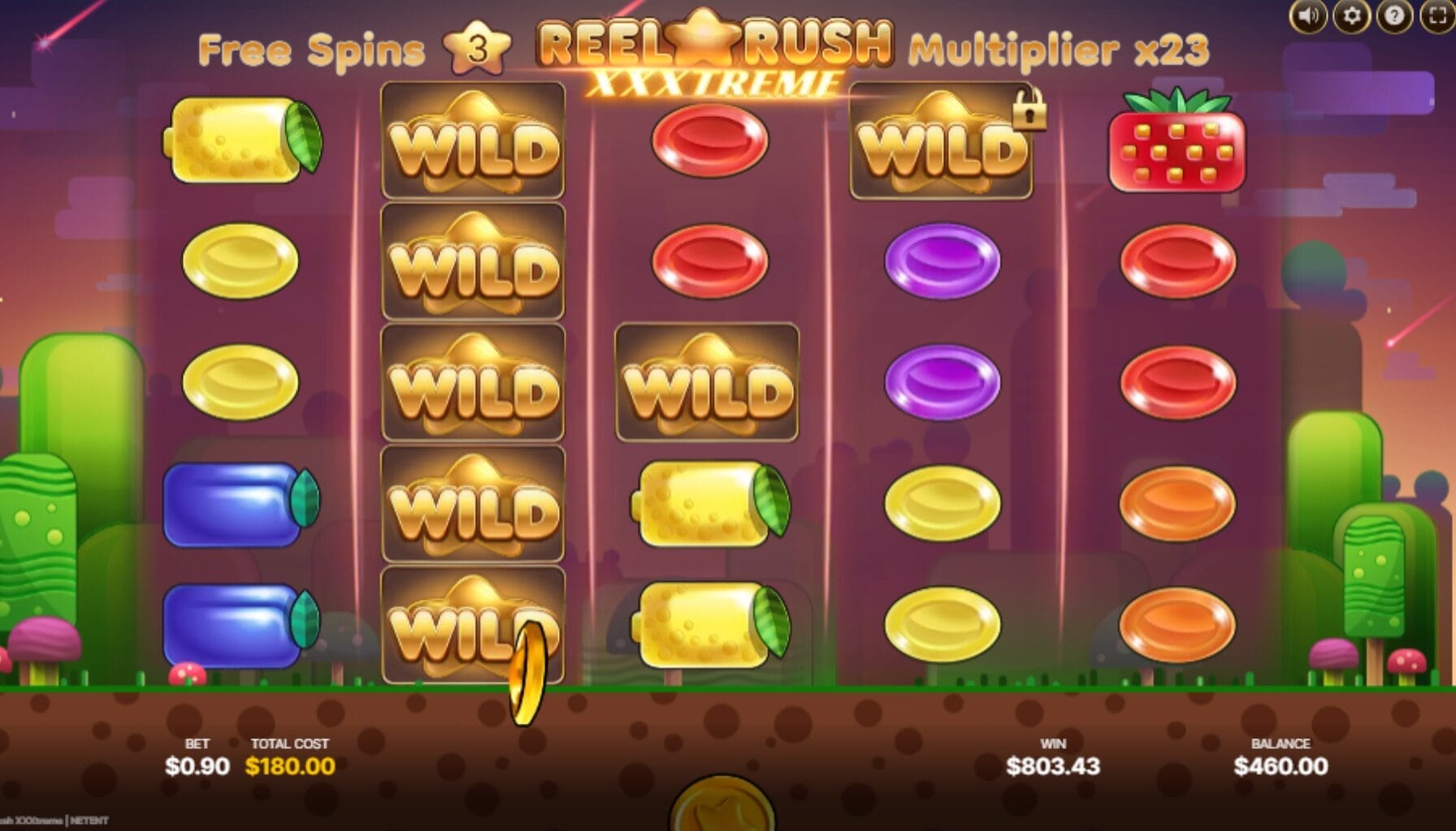 Reel Rush XXXtreme pelikuva ilmaiskierroksista