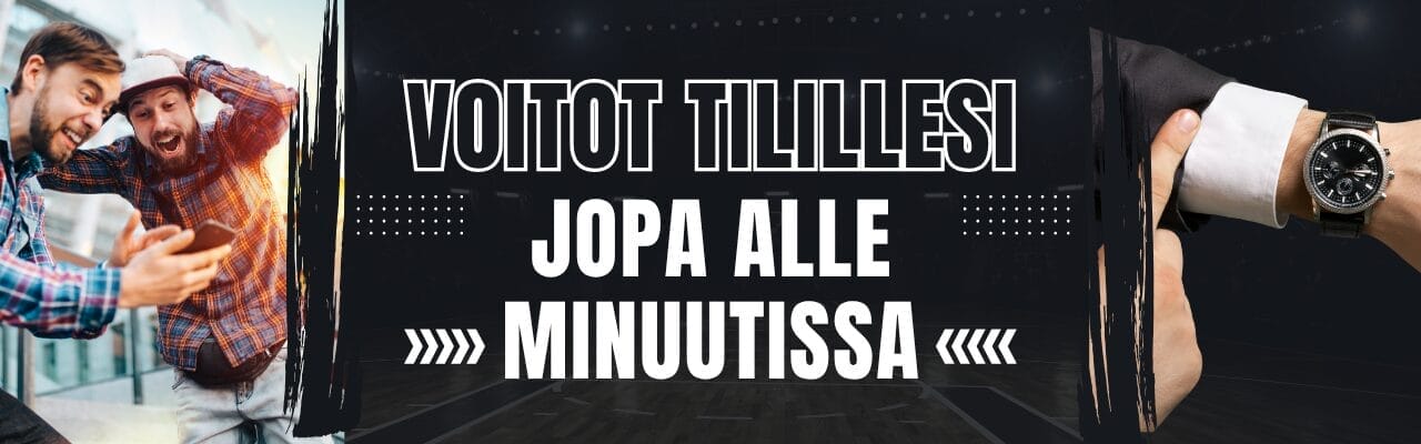 Talleta ja pelaa kasinoilta kotiutukset jopa alle minuutissa