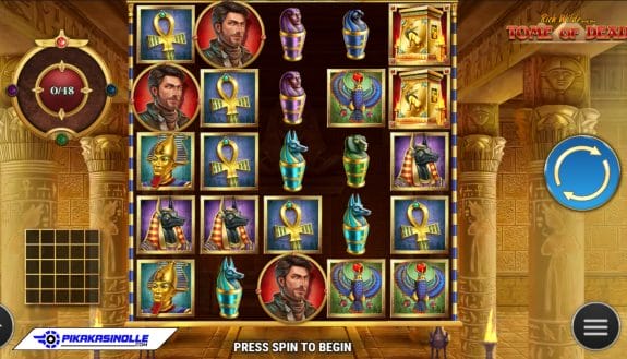 Tome of Dead kolikkopelin ulkoasu