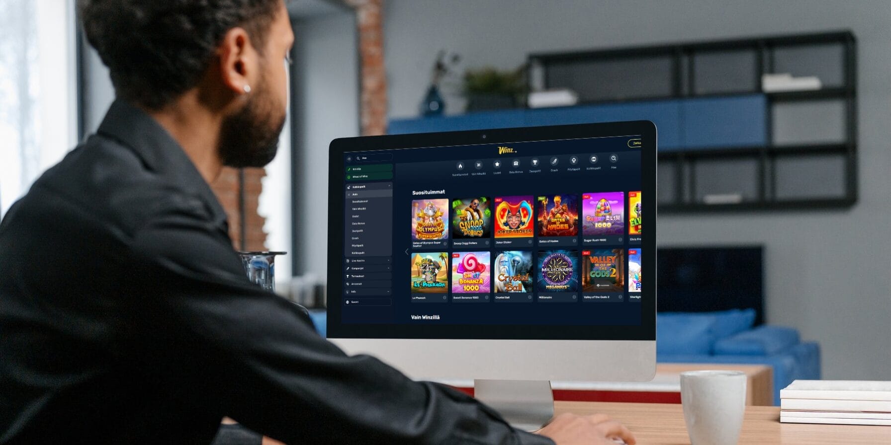 Winz Casino tietokoneen ruudulla