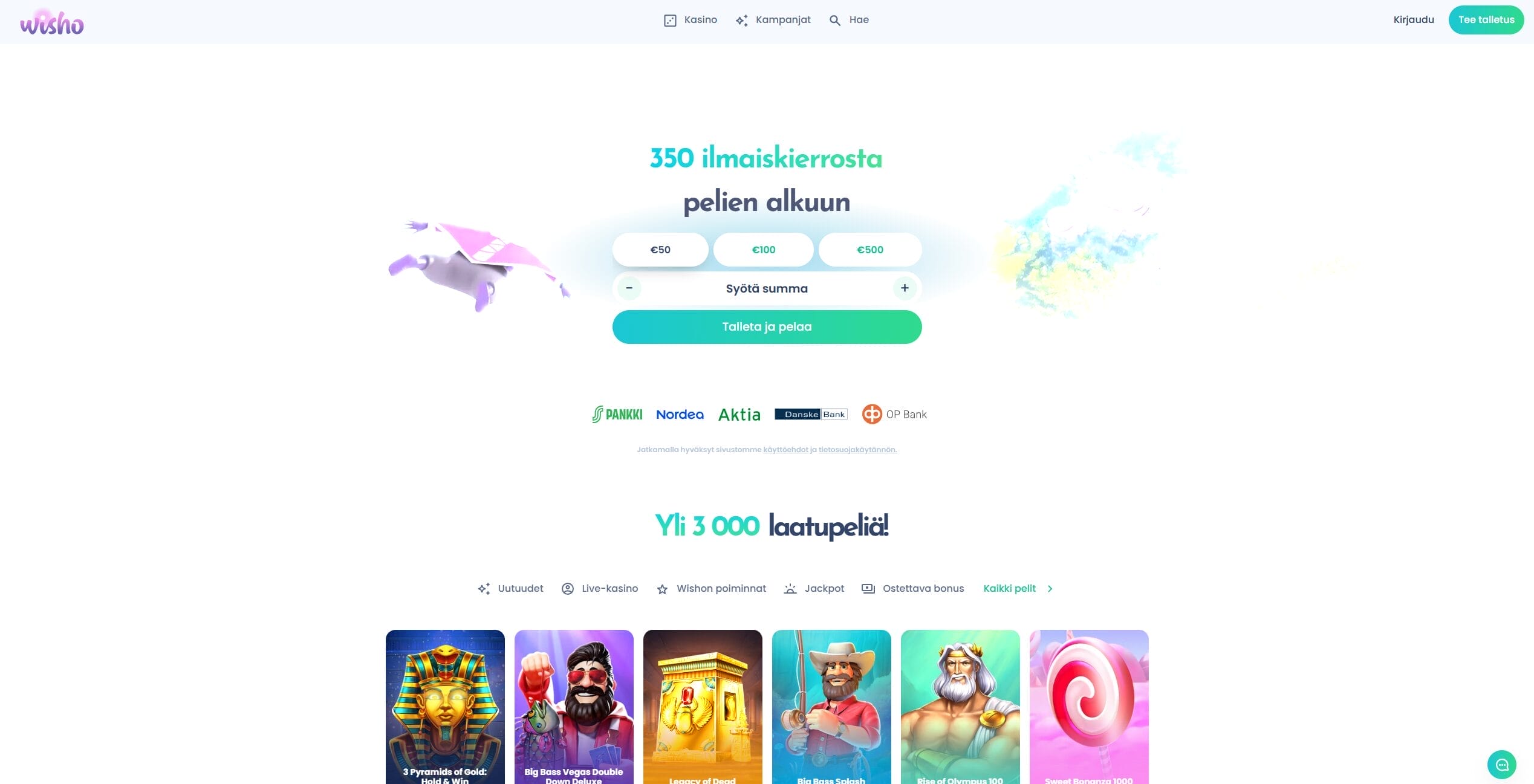 Wisho Kasinon ulkoasu